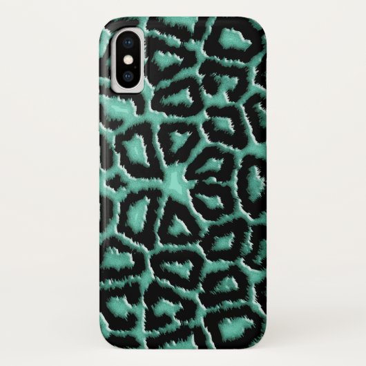 Coques Case-Mate iPhone Girafe verte en bon état métallique (Dos)