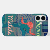 Coques Case-Mate iPhone Giraffe Art Joueuse : Un Plaisir Africain (Verso (horizontal))