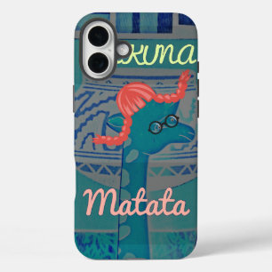 iPhone 16 Plus Case Giraffe Art Joueuse : Un Plaisir Africain