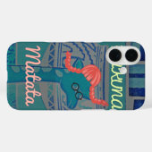 Coques Case-Mate iPhone Giraffe Art Joueuse : Un Plaisir Africain (Verso (horizontal))
