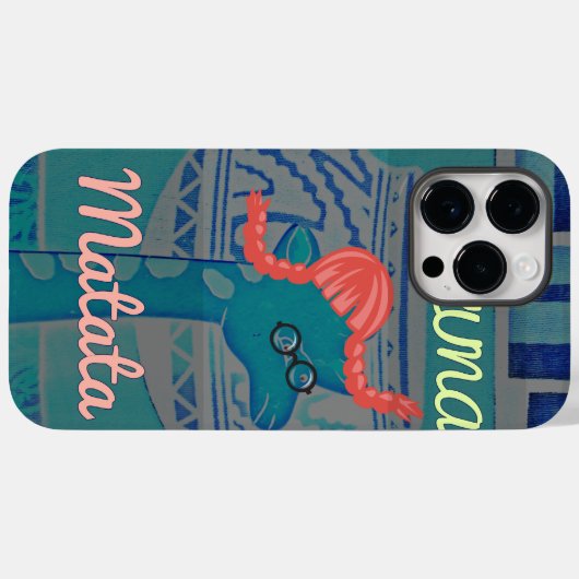 Coques Case-Mate iPhone Giraffe Art Joueuse : Un Plaisir Africain (Verso (horizontal))