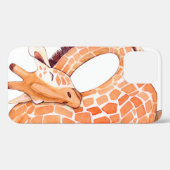 Coques Case-Mate iPhone Giraffe dormante : Aquarelle douce (Verso (horizontal))