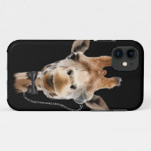 Coques Case-Mate iPhone Giraffe drôle avec Bowtie et Monocle (Dos (Horizontal))