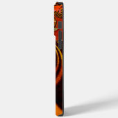 Coques Case-Mate iPhone Giraffe drôle : Un charme africain kaléidoscopique (Verso / Gauche)