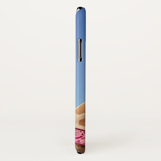 Coques Case-Mate iPhone Giraffe en casquette rose étincelant (Dos/Droite)