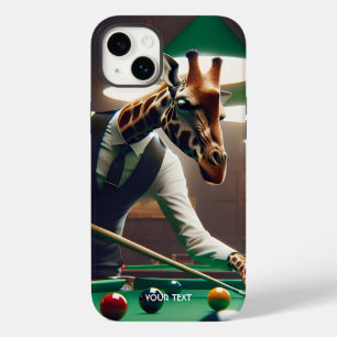 Coque Pour iPhone 14 Plus Giraffe Imaginaire Jouer Snooker