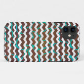 Coques Case-Mate iPhone Giraffe Impression Brown et Turquoise (Dos (Horizontal))