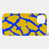 Coques Case-Mate iPhone Giraffe Imprimer bleu jaune (Verso (horizontal))