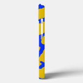 Coques Case-Mate iPhone Giraffe Imprimer bleu jaune (Verso / Gauche)