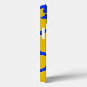 Coques Case-Mate iPhone Giraffe Imprimer bleu jaune (Verso / Droite)