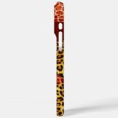 COQUES Case-Mate iPhone GIRAFFE LÉOPARD PEAU ROUGE GIRAFFE IMPRIMÉ GEMSTON (Verso / Gauche)