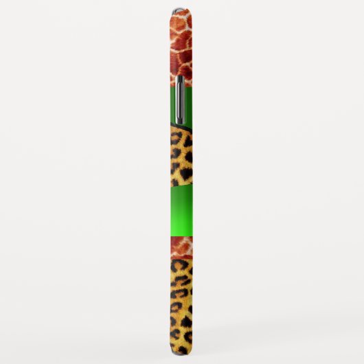 COQUES Case-Mate iPhone GIRAFFE LÉOPARD PEAU VERT EMERALD GEM IMPRIMÉ (Dos/Droite)
