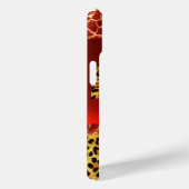 COQUES Case-Mate iPhone GIRAFFE LEOPARD SKIN BOW IMPRIMÉ, ROUGE RUBY GEMST (Verso / Droite)
