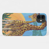 Coques Case-Mate iPhone Giraffe Mama et Coque-coque iphone de bébé (Dos (Horizontal))