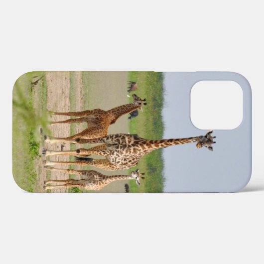 Coques Case-Mate iPhone Giraffe Maman et les enfants (Verso (horizontal))
