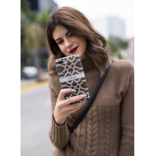 Coques Case-Mate iPhone Giraffe motif style safari personnalisable