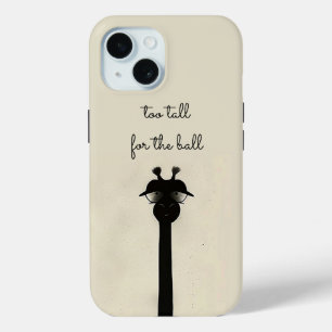 Coque Pour iPhone 15 Giraffe noire