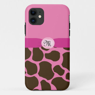 Etui iPhone Case-Mate Giraffe rose monogramme