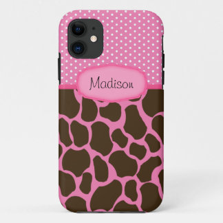 Etui iPhone Case-Mate Giraffe rose personnalisée