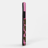 Coques Case-Mate iPhone Giraffe rose personnalisée (Dos/Droite)