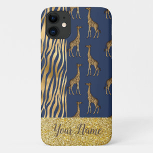 Case-Mate iPhone Case Giraffe & Tigre Imprimer Parties scintillant or bl