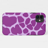 Coques Case-Mate iPhone Giraffe violette (Dos (Horizontal))