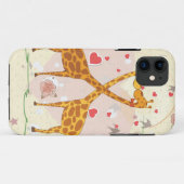 Coques Case-Mate iPhone Giraffes en amour (Dos (Horizontal))