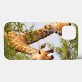 Coques Case-Mate iPhone Giraffes Peeking Above Vegetation (Verso (horizontal))