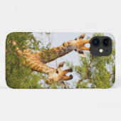 Coques Case-Mate iPhone Giraffes Pékin au-dessus de la végétation (Dos (Horizontal))