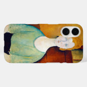 Coques Case-Mate iPhone Girl in a Green Blouse, Modigliani (Verso (horizontal))
