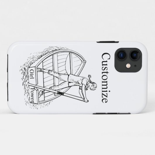 Coques Case-Mate iPhone Girl Power Sculling Boat Thunder_Cove (Dos (Horizontal))