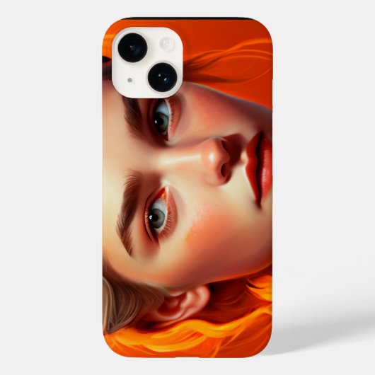 Coques Case-Mate iPhone Girl with blue eyes (Verso)
