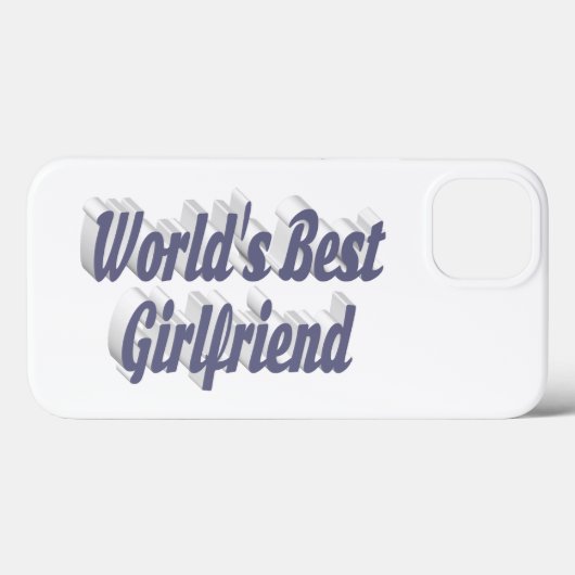 Coques Case-Mate iPhone Girlfriend with gray typography (Verso (horizontal))