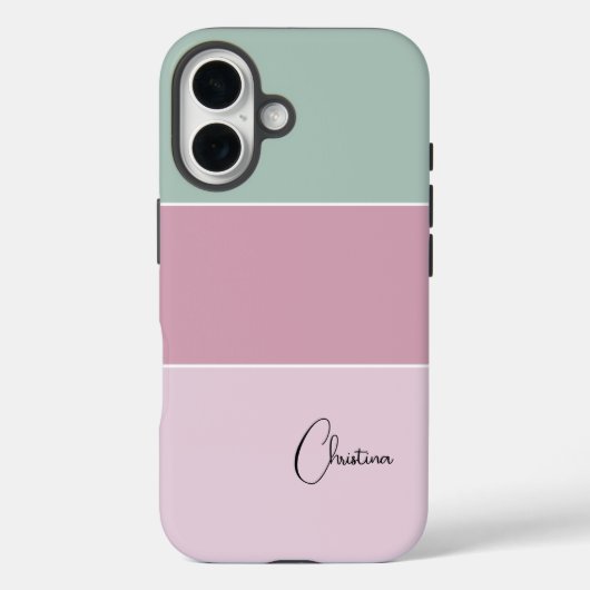 Coques Case-Mate iPhone Girly Colorblock Personalized (Verso)
