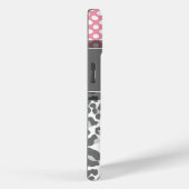 Coques Case-Mate iPhone Girly Leopard Spot Imprimer Motif Monogrammes pers (Verso / Droite)