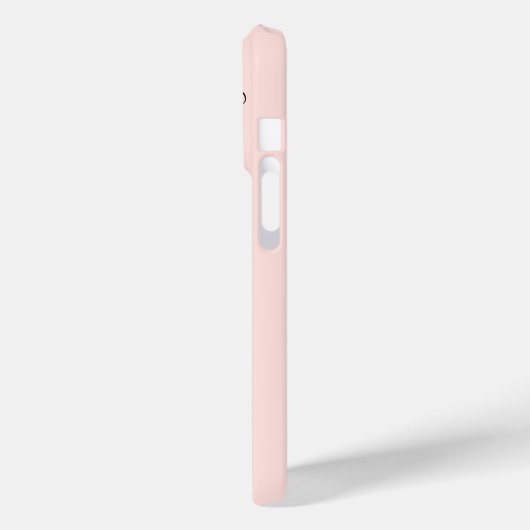 Coques Case-Mate iPhone Girly Modern rose Monogramme Initiales Nom (Verso / Gauche)