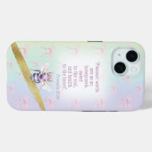 Coques Case-Mate iPhone Girly Pastel Rainbow Coquette Watercolor Bee Faith (Verso (horizontal))