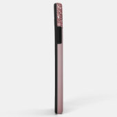 Coques Case-Mate iPhone Girly Rose Gold Sparkle Glitter Drips monogram (Dos/Droite)