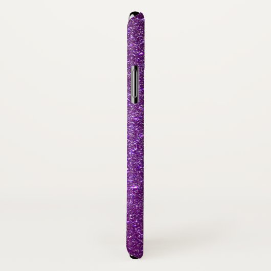 Coques Case-Mate iPhone Girly Sparkly Royal Purple Parties scintillant (Dos/Droite)