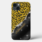 Coques Case-Mate iPhone Girly stylé faux paillettes impression d'animal Mo (Verso)