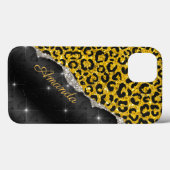 Coques Case-Mate iPhone Girly stylé faux paillettes impression d'animal Mo (Verso (horizontal))