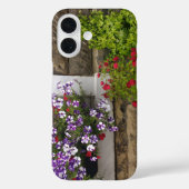 Coques Case-Mate iPhone Gîte écossais avec pétunias et rose (Verso)