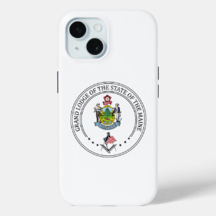 Coque Pour iPhone 15 Gîte franc-maçonnerie de l'état du Maine