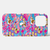 Coques Case-Mate iPhone Gizmo | Pink Peace & Love Motif (Verso (horizontal))