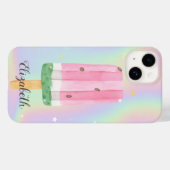 Coques Case-Mate iPhone Glace à l'aquarelle holographique Cool (Verso (horizontal))