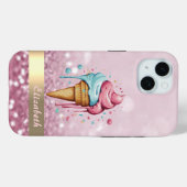 Coques Case-Mate iPhone Glace Cool Goutte Glitter Bokeh (Verso (horizontal))