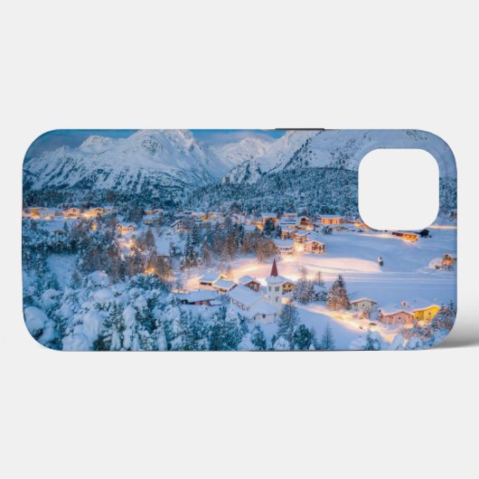 Coques Case-Mate iPhone Glace et neige | Graubunden, Engadin, Suisse (Verso (horizontal))