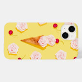 Coques Case-Mate iPhone Glace Florale Moderne d'Été | Été (Verso (horizontal))