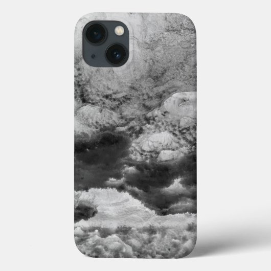Coques Case-Mate iPhone Glace Noire Et Blanche Abstrait (Verso)