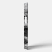 Coques Case-Mate iPhone Glace Noire Et Blanche Abstrait (Verso / Droite)
